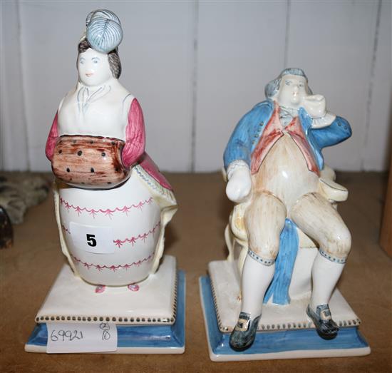 2 Rye pottery figures